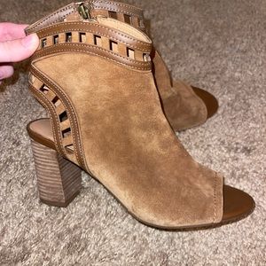 Franco Sarto Greenwich Suede Heeled Booties